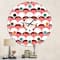 Designart Geometrical Retro Design V Mid-Century Modern Wall Clock